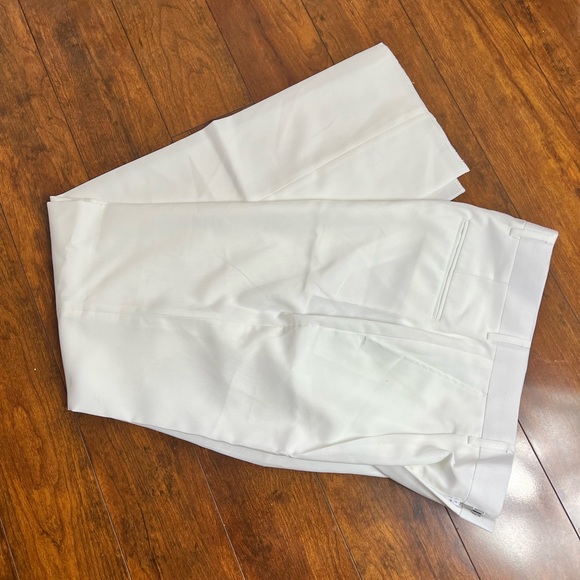 Men’s Vittorio St. Angelo🔹NWT🔹White Polyester Drees Pant 36s 30w - Picture 8 of 9